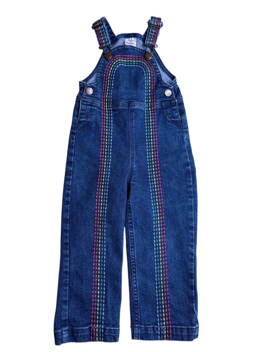 3T Hanna Andersson Rainbow Stitch Overalls
